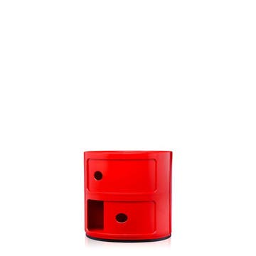 Meuble de rangement COMPONIBILI de Kartell, 2 éléments, Rouge