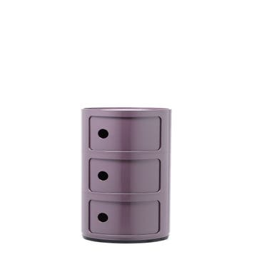 Meuble de rangement COMPONIBILI, 3 compartiments, Violet