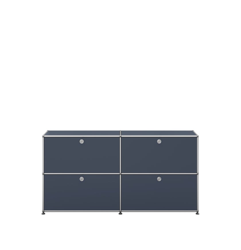 Meuble de rangement HALLER E2 de USM, Anthracite
