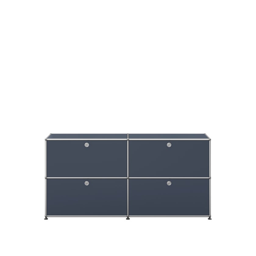 Meuble de rangement HALLER E2 de USM, Anthracite Meuble de rangement HALLER E2 de USM, Anthracite