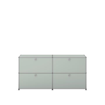 Meuble de rangement HALLER E2 de USM, Gris clair