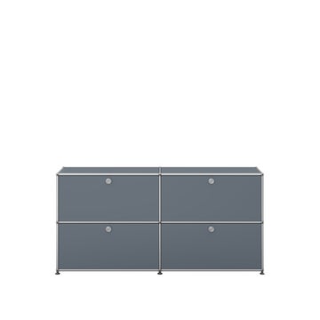 Meuble de rangement HALLER E2 de USM, Gris moyen
