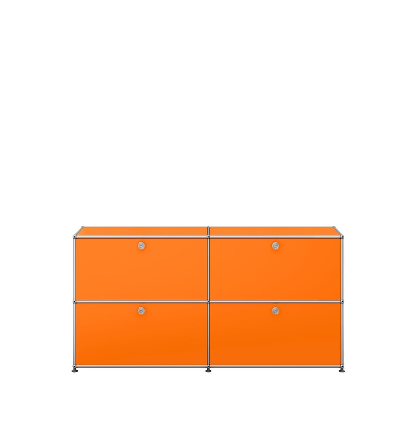 Meuble de rangement HALLER E2 de USM, Orange pur