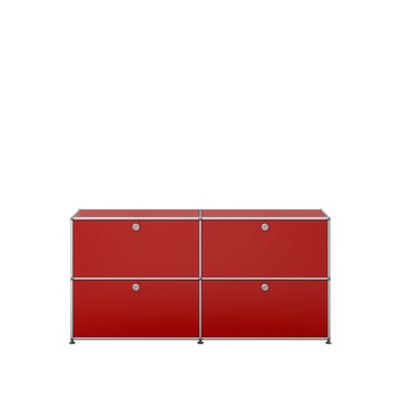 Meuble de rangement HALLER E2 de USM, Rouge rubis