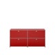 Meuble de rangement HALLER E2, Rouge rubis