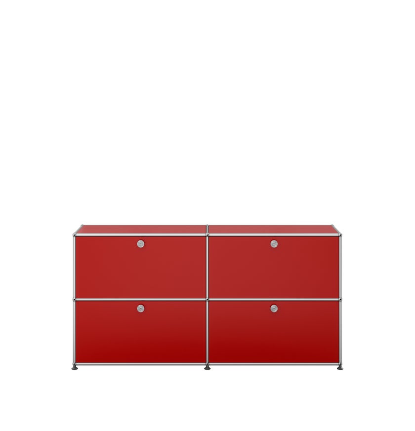 Meuble de rangement HALLER E2 de USM, Rouge rubis