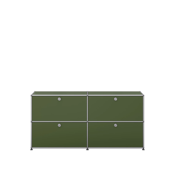 Meuble de rangement HALLER E2 de USM, Vert Olive
