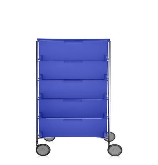 Meuble de rangement MOBIL Cinq étagères de Kartell, Colbat, Avec roulettes 