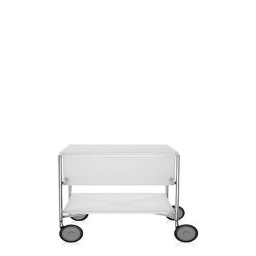 Meuble de rangement MOBIL de kartell, Blanc Glace, Avec roulettes 