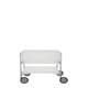 Meuble de rangement MOBIL de kartell, Blanc Glace, Avec roulettes 