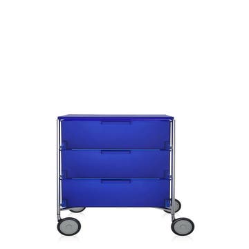 Meuble de rangement MOBIL trois étagère de Kartell, Colbat, Avec roulettes 