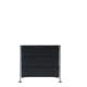 Meuble de rangement MOBIL trois étagère, Fumé Brillant, Simple 