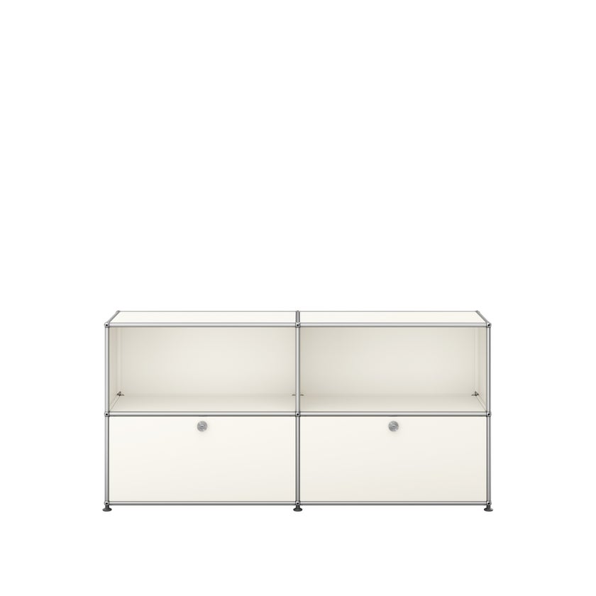 Meuble de rangement USM Haller C2, Blanc pur Meuble de rangement USM Haller C2, Blanc pur