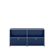 Meuble de rangement USM Haller C2, Bleu acier