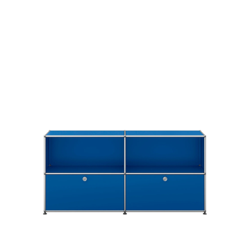Meuble de rangement USM Haller C2, Bleu gentiane