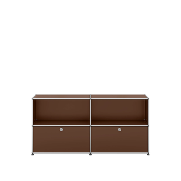 Meuble de rangement USM Haller C2, Marron USM