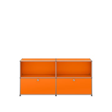 Meuble de rangement USM Haller C2, Orange pur