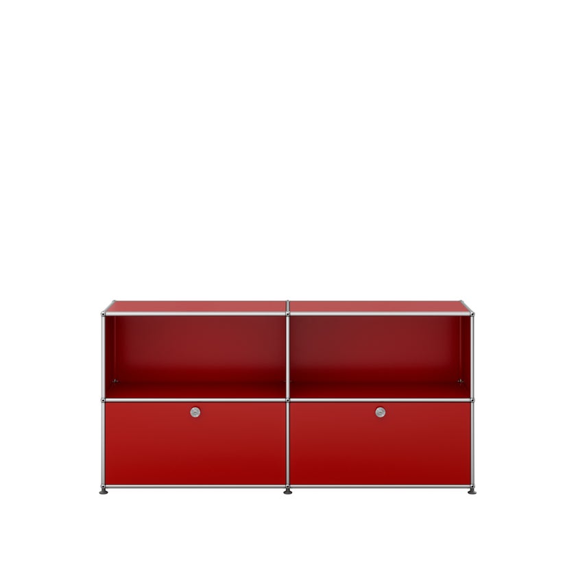 Meuble de rangement USM Haller C2, Rouge rubis Meuble de rangement USM Haller C2, Rouge rubis