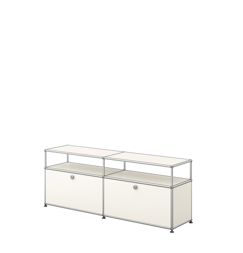 Meuble TV/Hifi HALLER O2 de USM, Blanc pur