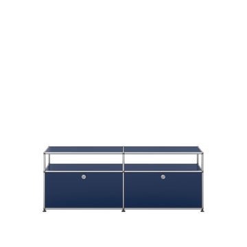 Meuble TV/Hifi HALLER O2 de USM, Bleu acier