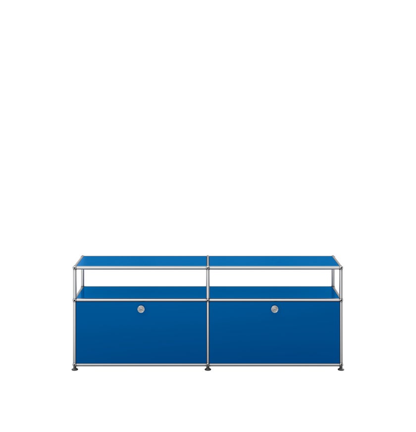 Meuble TV/Hifi HALLER O2 de USM, Bleu gentiane