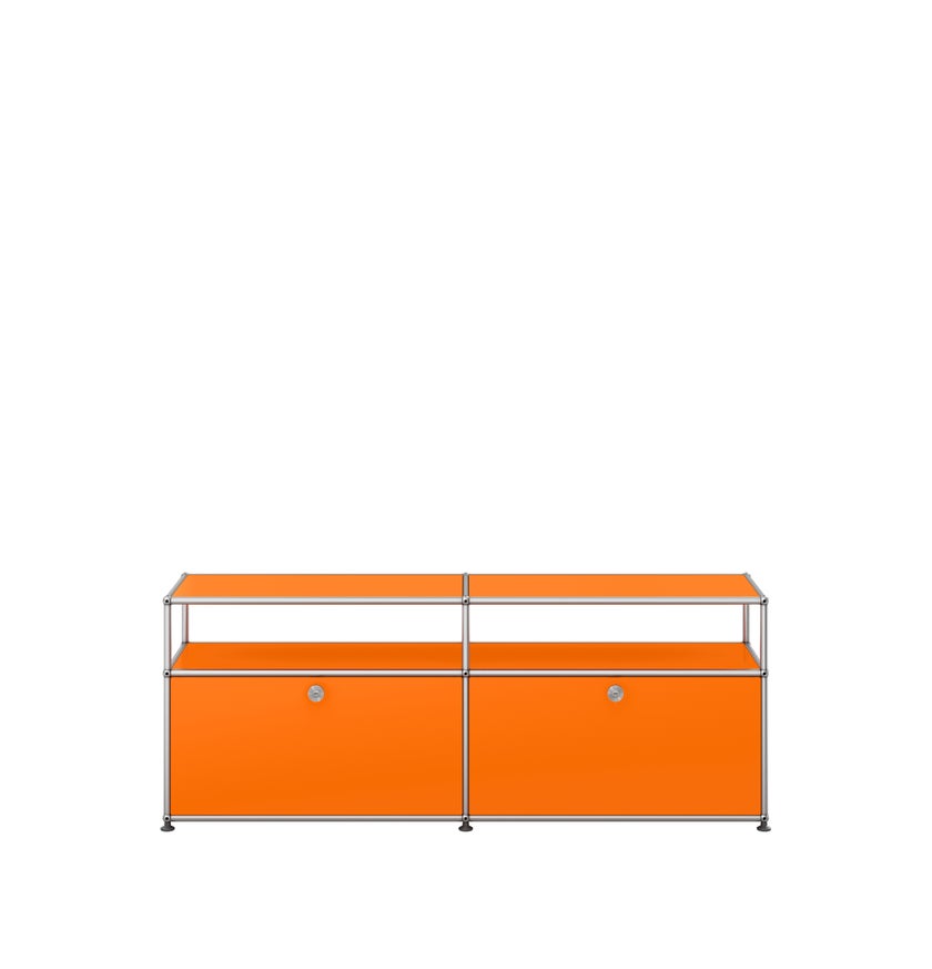 Meuble TV/Hifi HALLER O2 de USM, Orange pur