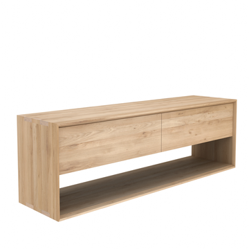 Meuble TV NORDIC, L.180 cm, Chêne