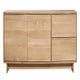 Meuble TV WAVE d'Ethnicraft , 2 portes / 1 porte abattante / 1 tiroir, Chêne