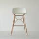 TABOURET TROY EIFFEL MOYEN, Cuivre, Assise blanche