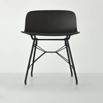 TABOURET TROY EIFFEL HAUT, Noir de MAGIS
