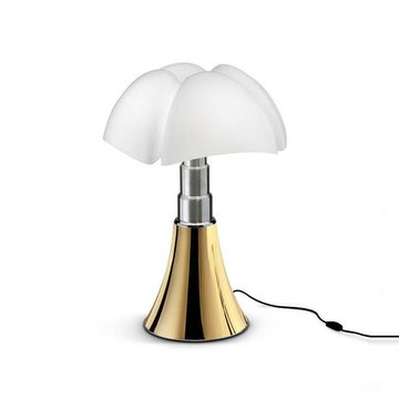 Lampe à poser MINI PIPISTRELLO LED DIMMABLE de Martinelli Luce, doré