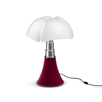 Lampe à poser PIPISTRELLO de Martinelli Luce, Rouge pourpre