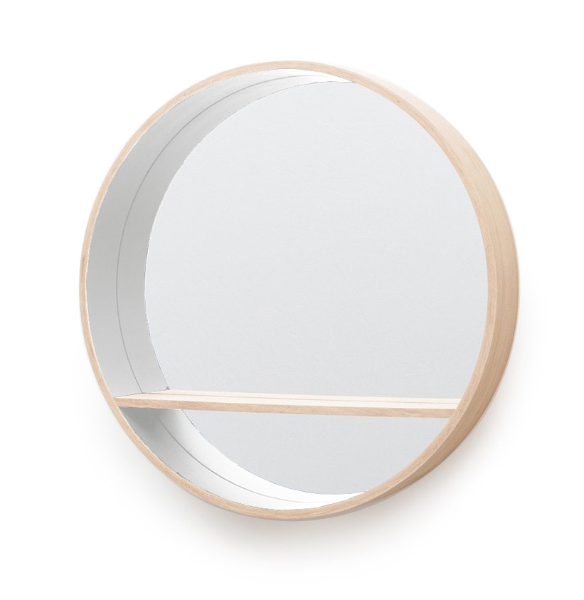 Miroir CONSOLE de Drugeot Manufacture, D.100 x P.16, Blanc coton Miroir CONSOLE de Drugeot Manufacture, D.100 x P.16, Blanc coton