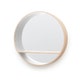 Miroir CONSOLE, Ø80, Blanc