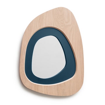 Miroir GALET de Drugeot, Chêne, couleur LECTOURE n°4