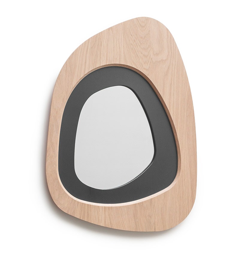 Miroir GALET de Drugeot, Gris fumé Miroir GALET de Drugeot, Gris fumé