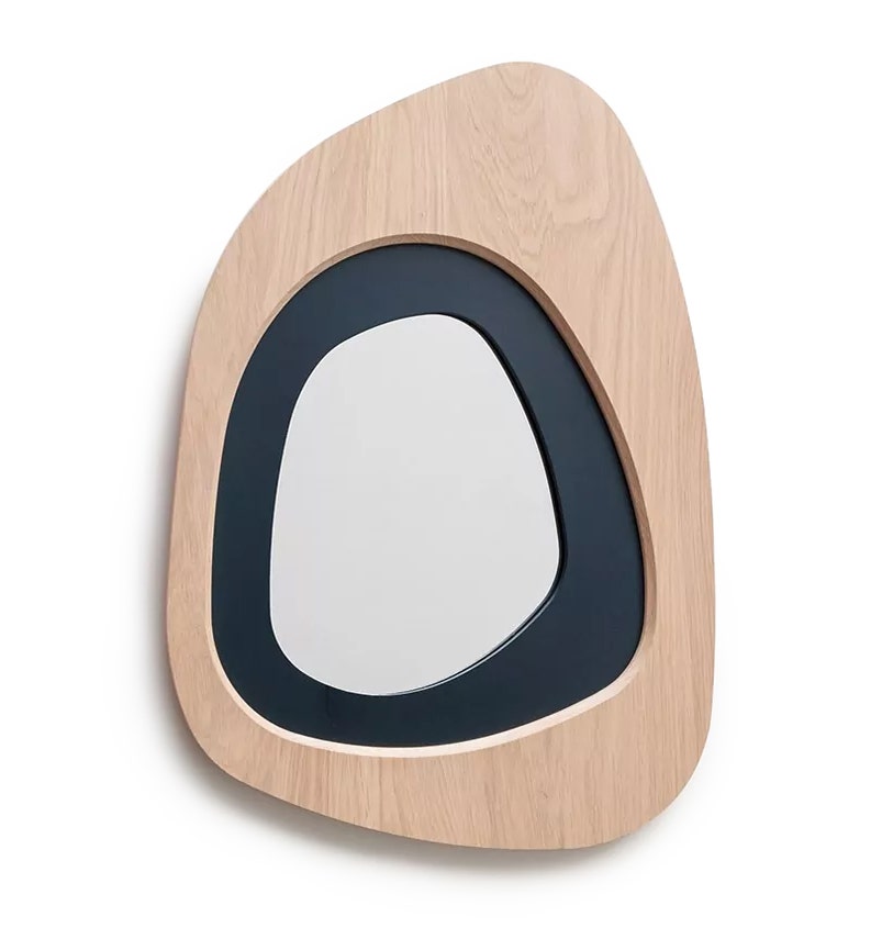 Miroir GALET de Drugeot, Coloris Bleu nuit 