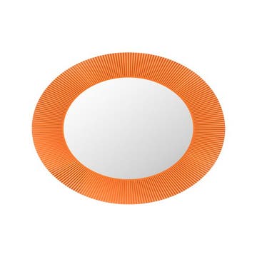 Miroir ALL SAINTS avec éclairage de Kartell, Orange mandarine