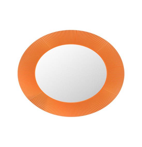 Miroir ALL SAINTS avec éclairage de Kartell, Orange mandarine