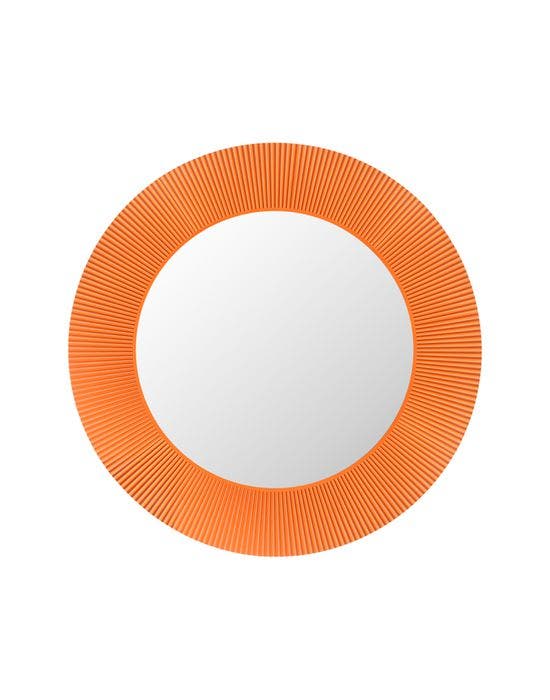 Miroir ALL SAINTS avec éclairage de Kartell, Orange mandarine Miroir ALL SAINTS avec éclairage de Kartell, Orange mandarine