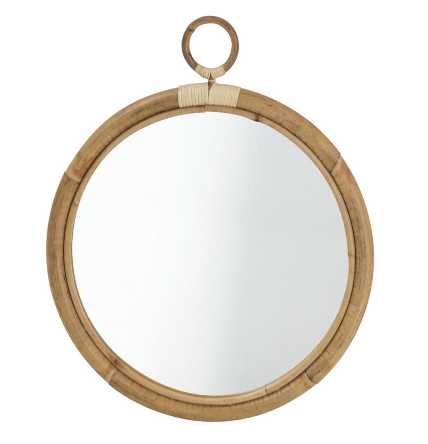 Miroir en rotin ELLA de Sika Design, D. 45