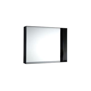 Miroir ONLY ME de Kartell, Noir brillant, L.50 X H.50 X P.9 