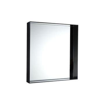 Miroir ONLY ME de Kartell, Noir brillant, L.50 X H.70 X P.9