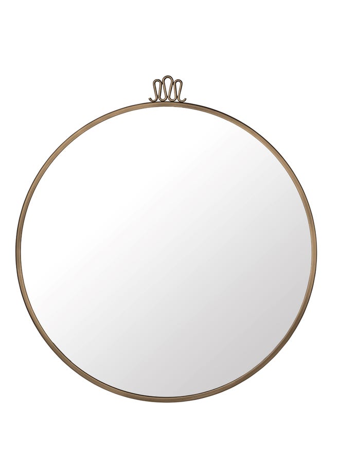 Miroir RANDACCIO de Gubi, D. 42, Laiton Miroir RANDACCIO de Gubi, D. 42, Laiton