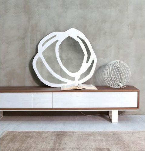 Miroir SWEET 97 de Gervasoni grand modèle blanc
