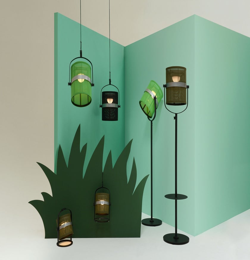 La lampe PARIS de Maiori, Structure noire, Citron