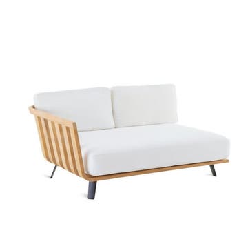 Module d'angle droit WELCOME de Unopiu', L. 130, Sans coussin