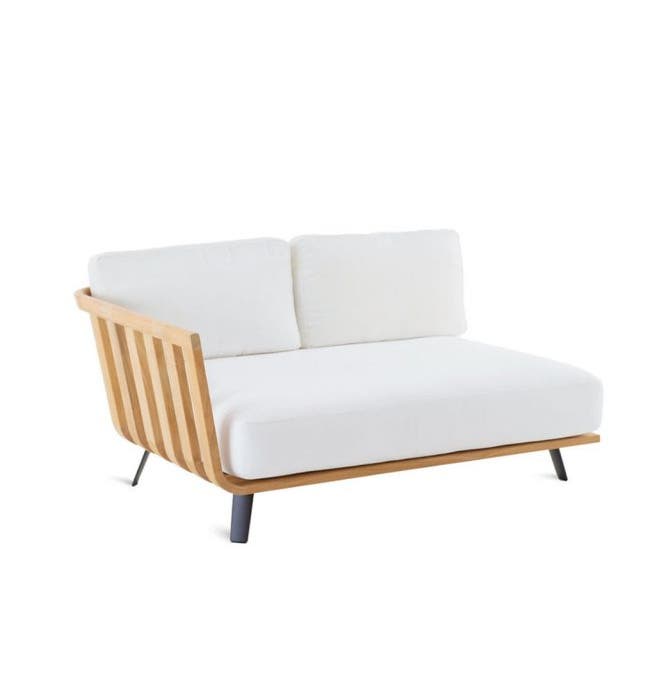 Module d'angle droit WELCOME de Unopiu', L. 130, Avec coussin diamante