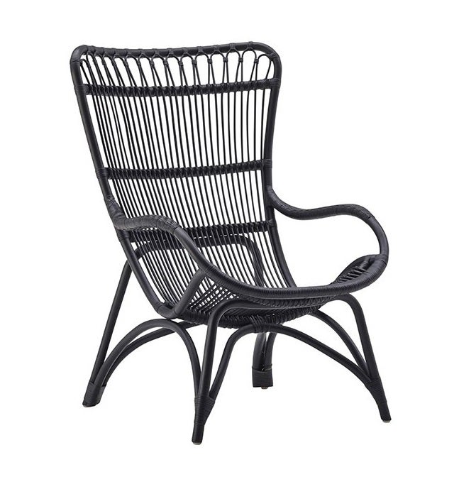 Fauteuil MONET de Sika Design, Noir mat Fauteuil MONET de Sika Design, Noir mat
