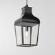 Suspension MONTROSE PENDANT de Nautic, Bronze patine foncé, Verre clair